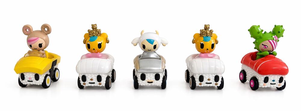 tokidoki Sushi Cars Minis Lot Of 5 Figures Kawaii Collectible Toys
